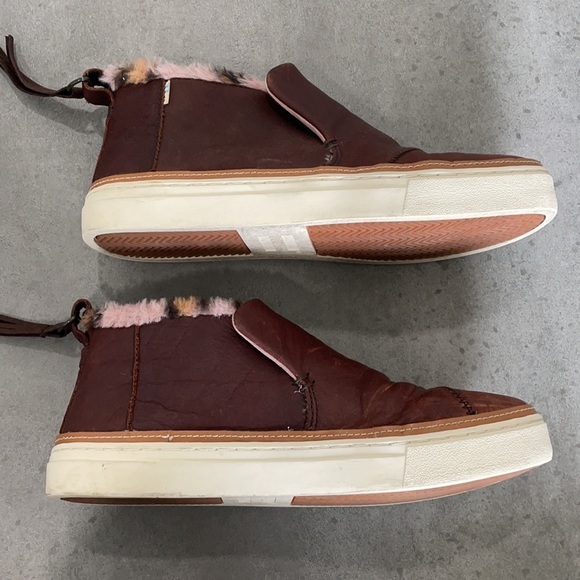 Toms Faux Leo Fur Paxton Slip-Ons Size 8 - Picture 6 of 13